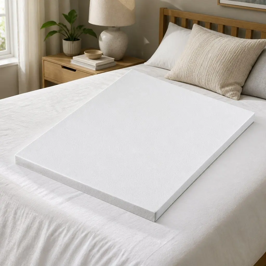 Memory Foam Mattress Topper 8cm Double Bed Ventilated Gel Blue