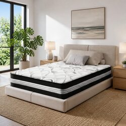 Single Mattress 30cm Medium Firm Pocket Spring Bed Sleep Support