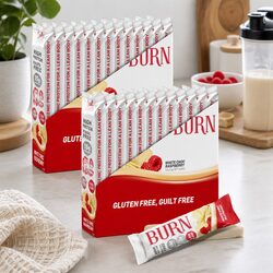 High Protein White Chocolate Raspberry Bars 24x40g Snack for Women Muscle