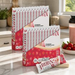 Strawberry Ice Cream Protein Bar 12x40g High Protein Snack for Women Muscle