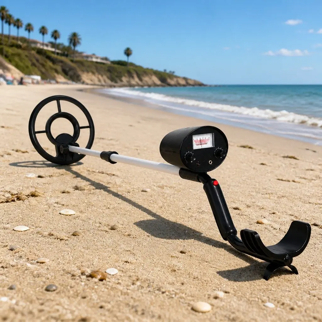 Metal Detector Waterproof Search Coil 180MM Adjustable Length Black