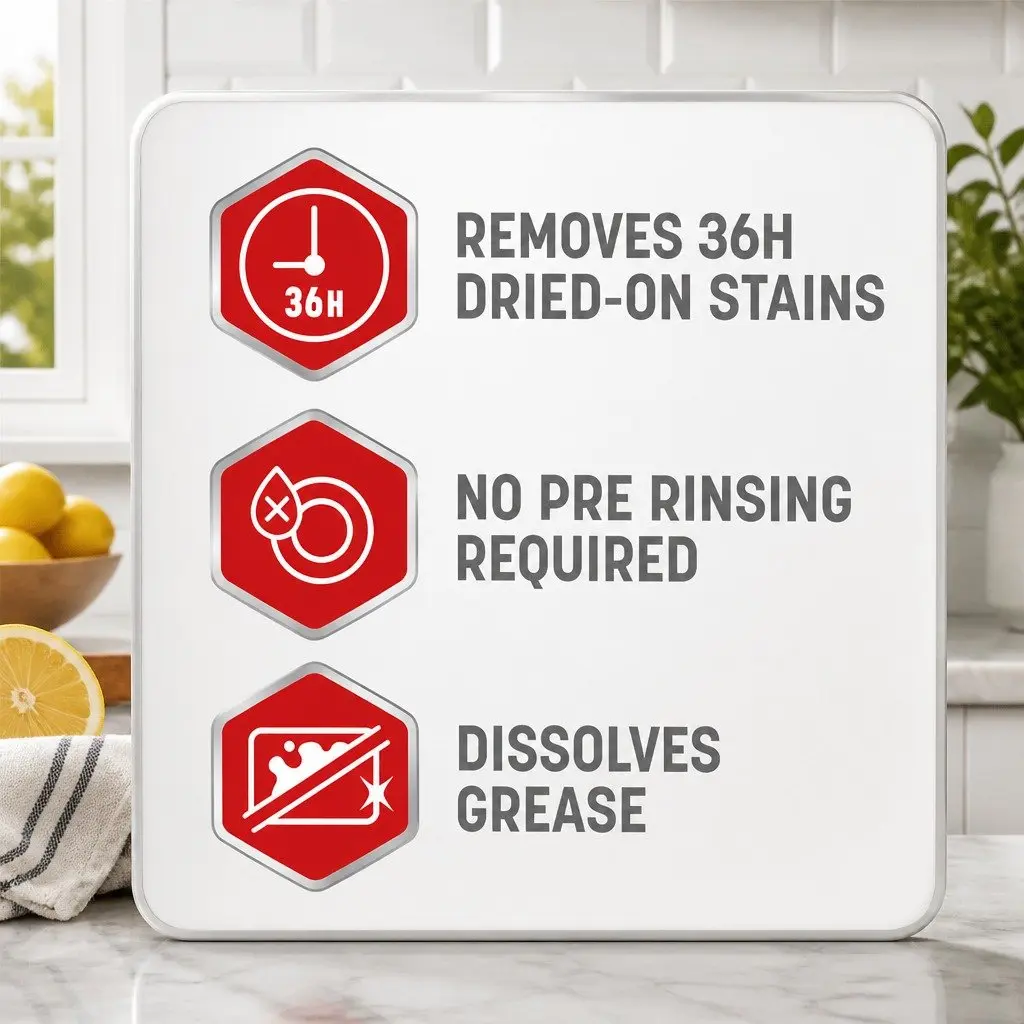Dishwasher Tablets Powerful Grease Cutting Lemon Fresh 132 Pack