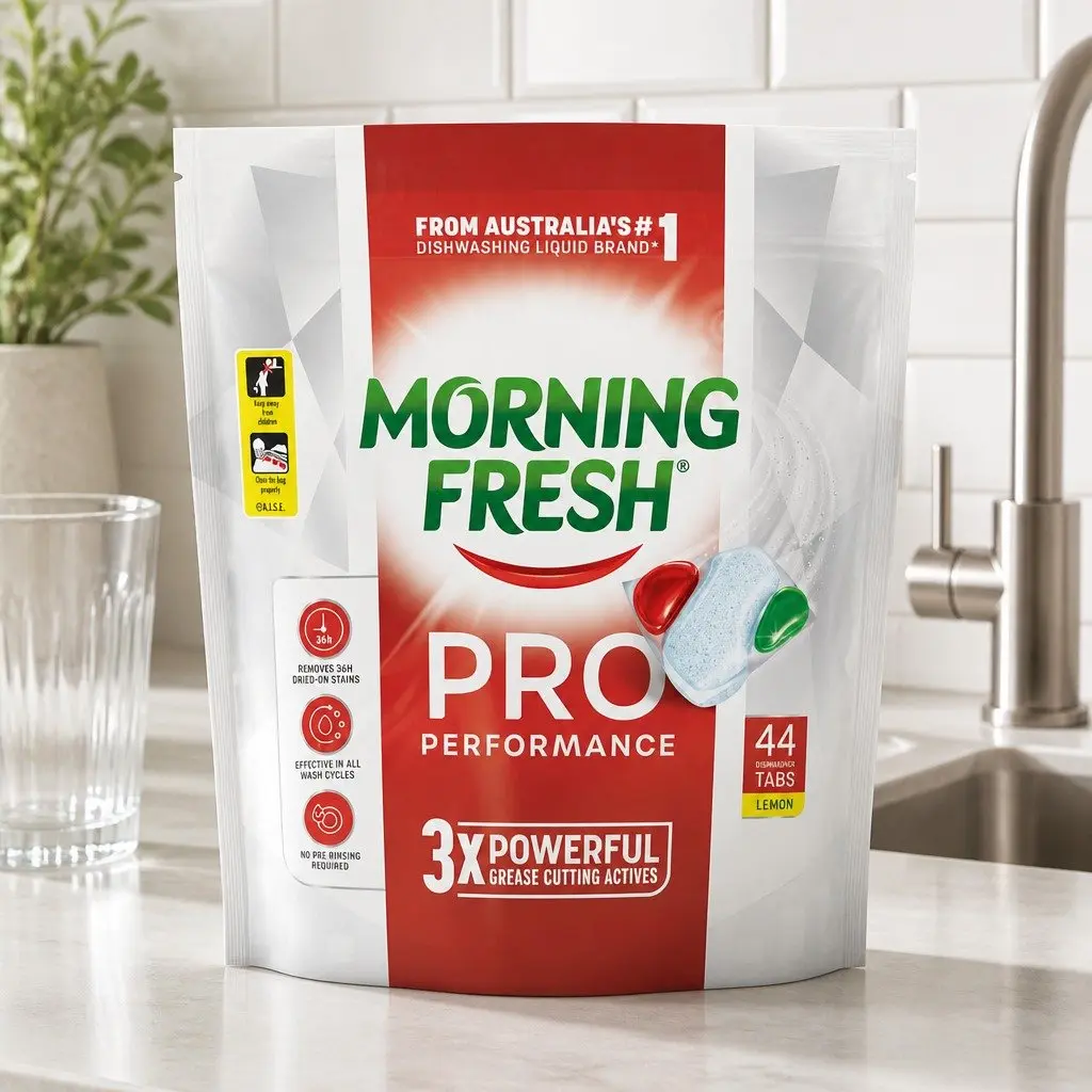 Dishwasher Tablets Pro Performance Lemon Fresh 44 Pack Grease Cutting Clean