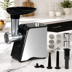 Electric Meat Grinder 2800W 4-in-1 Sausage Stuffer Vegetable Slicer Kitchen