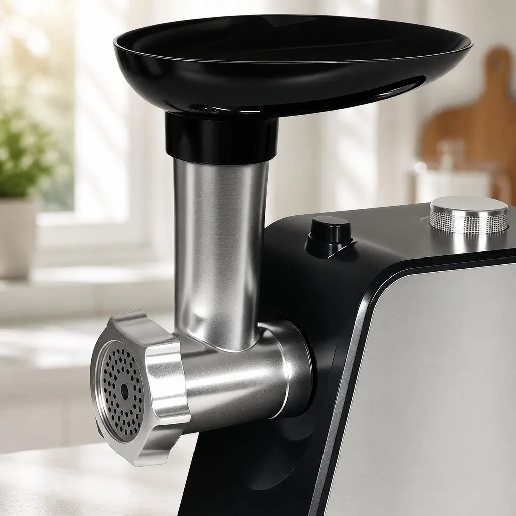 Electric Meat Grinder 2800W 4-in-1 Multifunction Black and Silver