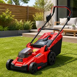 Cordless Lawn Mower 37cm Cutting Width 40V Electric Lawnmower Rear Discharge