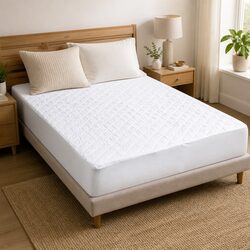 King Mattress Protector Waterproof Microfiber Fitted Quilted Dust Mite Allergen