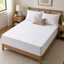 Single Mattress Protector Waterproof Microfibre Fitted Bedding Cover Dust Mite