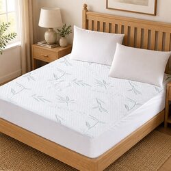 Mattress Protector Fitted Double Waterproof Breathable Dust Mite Prevention