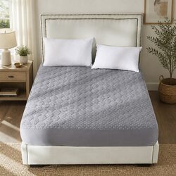 Mattress Protector Topper Bamboo Charcoal Queen Fitted Waterproof Anti-Bacterial