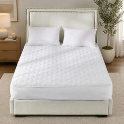 Mattress Protector Topper Bamboo Fibre Double Bed Waterproof Fitted Quilted