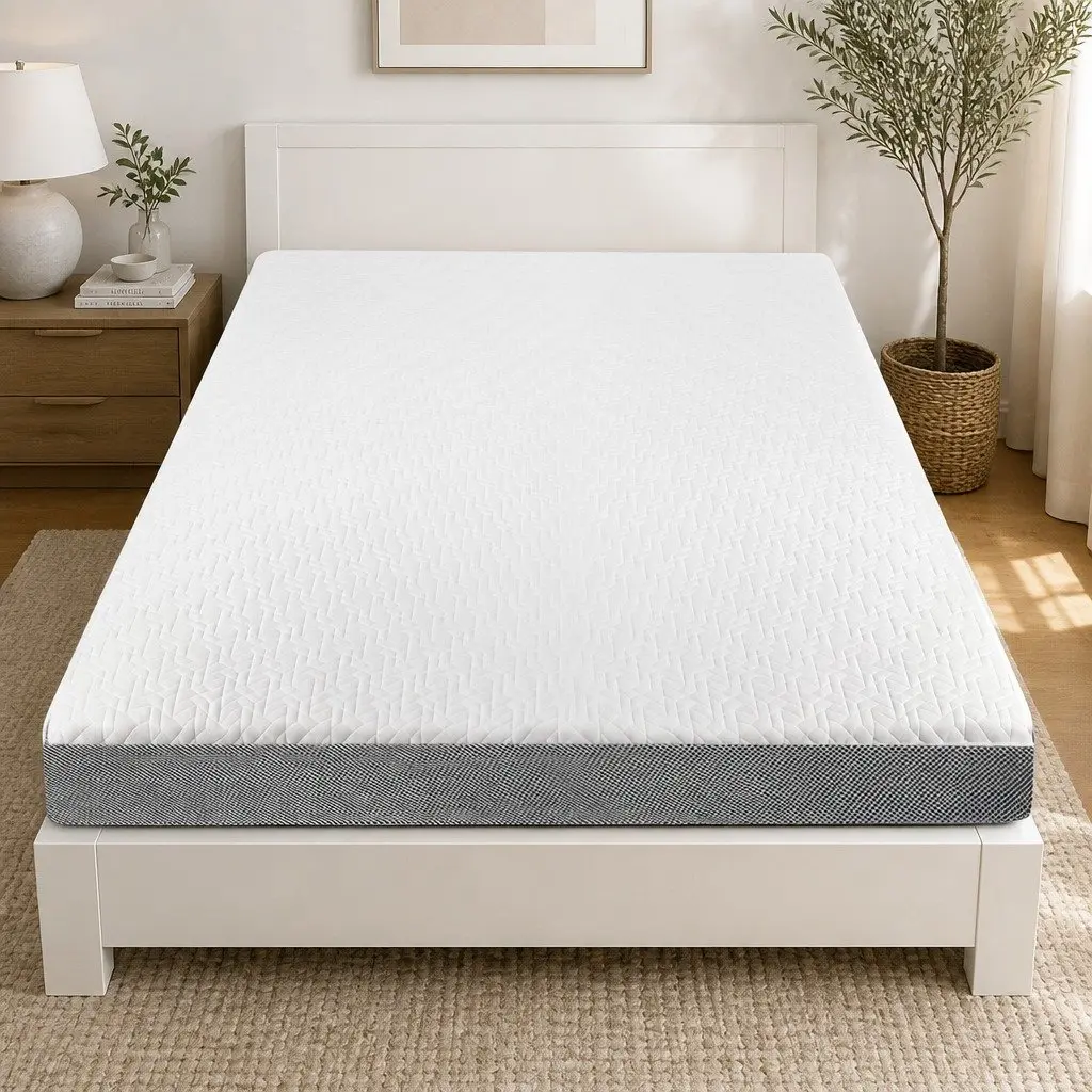 Queen Mattress Topper Memory Foam Dual Layer All Season Removable Machine