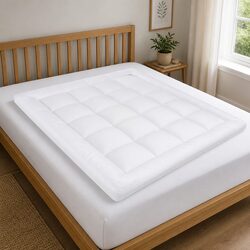 Mattress Topper Pillowtop Double Bed Protector Extra Thick Bamboo Breathable