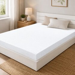 Dual-Layer Memory Foam Mattress Topper 10cm Gel Cooling Pressure Relief Bed