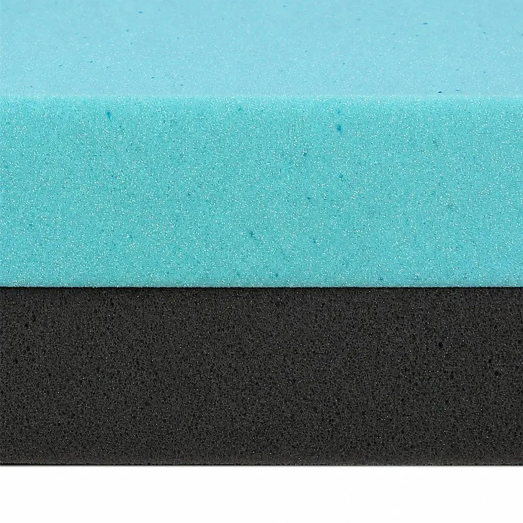 Memory Foam Mattress Topper Dual-Layer 10cm Gel Cooling White