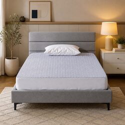 Cooling Mattress Protector Waterproof Deep Pocket Fitted Skirt Single Bed Cover