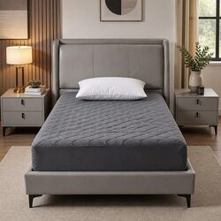 Water-Resistant Mattress Protector Microfiber King Single 360° Elastic Deep