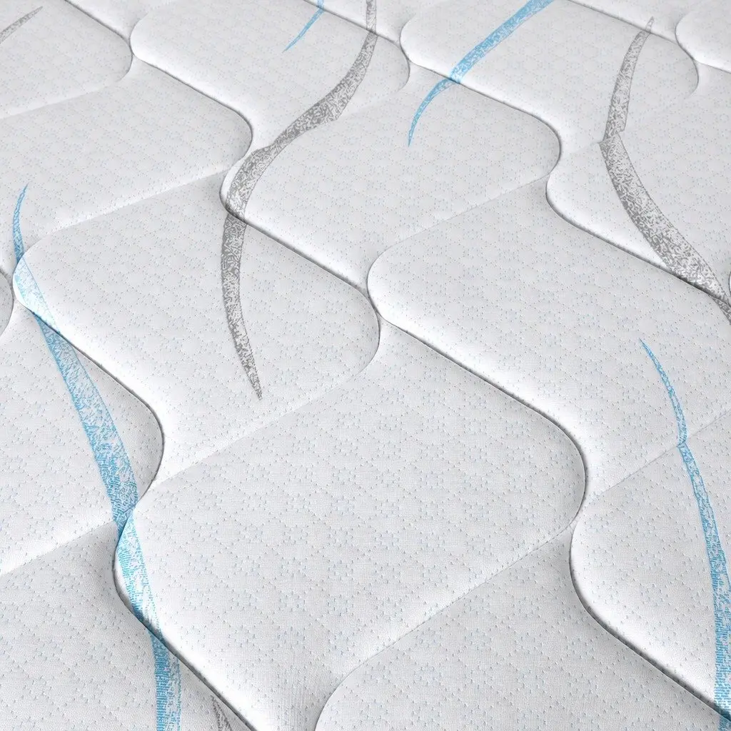 Queen Spring Mattress 25cm Pocket Coil Hypoallergenic Comfort Support White