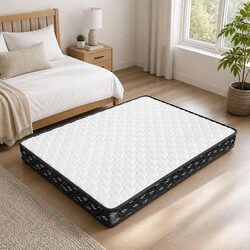 King Spring Mattress 16cm Thick Bonnell Coils Pocket Bed Comfort Sleep Support