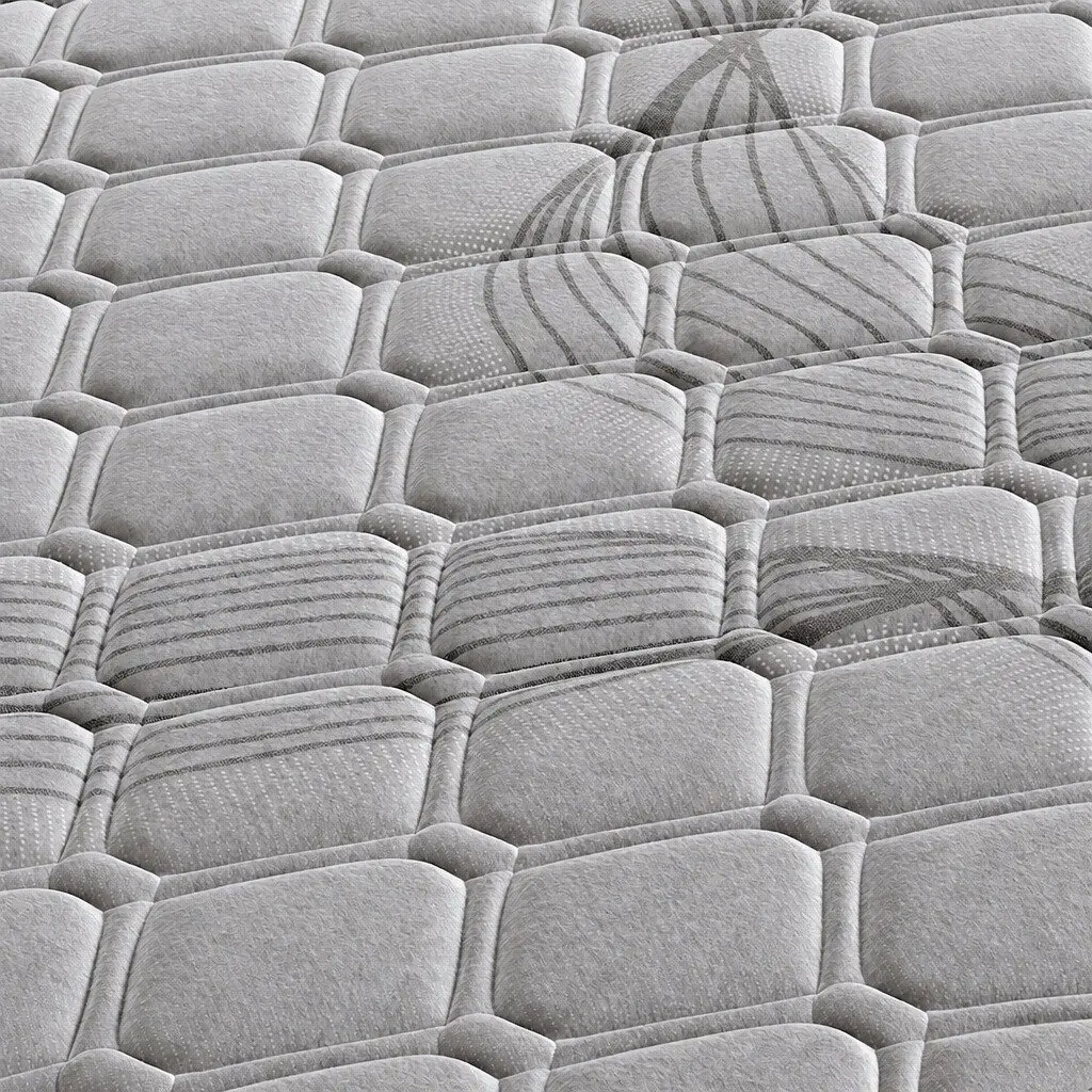 Pocket Coil Spring Mattress 5-Zone Sleep Support Medium Firm King Single Grey
