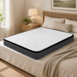 Queen Size Spring Mattress Bonnell Coil Bed Mattress Medium Firmness Box