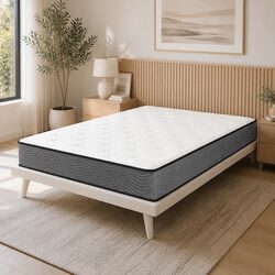 Double Pocket Spring Mattress 6-Zone Support Extra Firm Bed Top Sleep