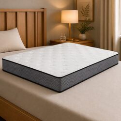 Queen Pocket Spring Mattress Bed Top Firm Support Bounce Comfort Sleep