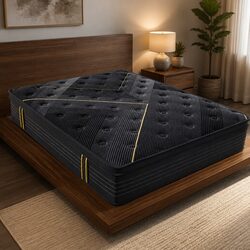 Queen Spring Mattress Bamboo Charcoal Pocket Spring Bed Foam Support