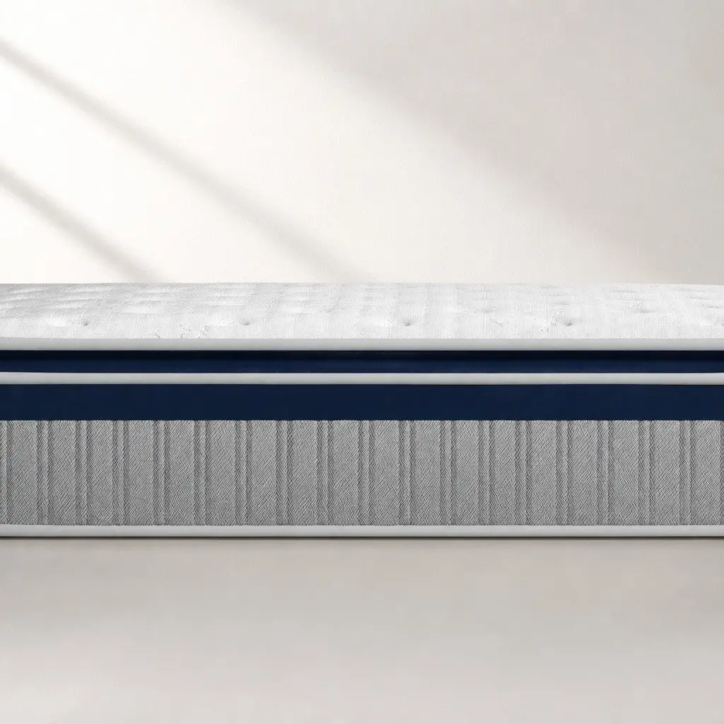 King Mattress Pillow Top 32CM High Density Foam Pocket Spring White