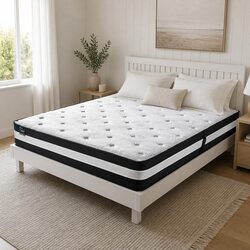 Single Cooling Mattress 5 Zone Pocket Spring 25cm Medium Firm Gel Memory Foam