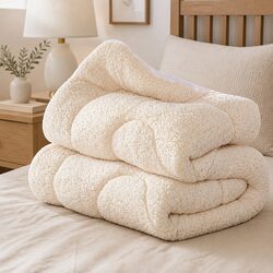 Wool Mattress Topper Single Bed Reversible Underlay Dust Mite Resistant