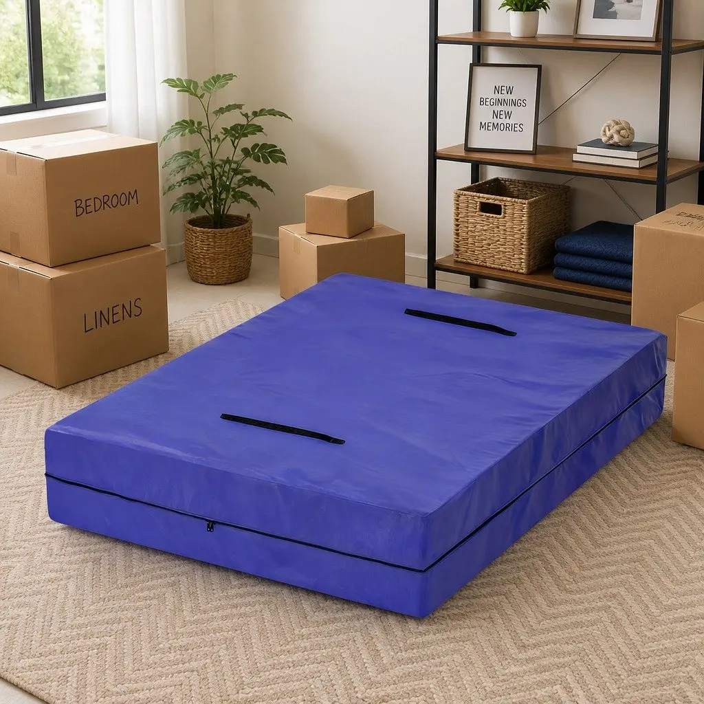 Mattress Bag Waterproof Dust Cover Protector Queen Size Blue
