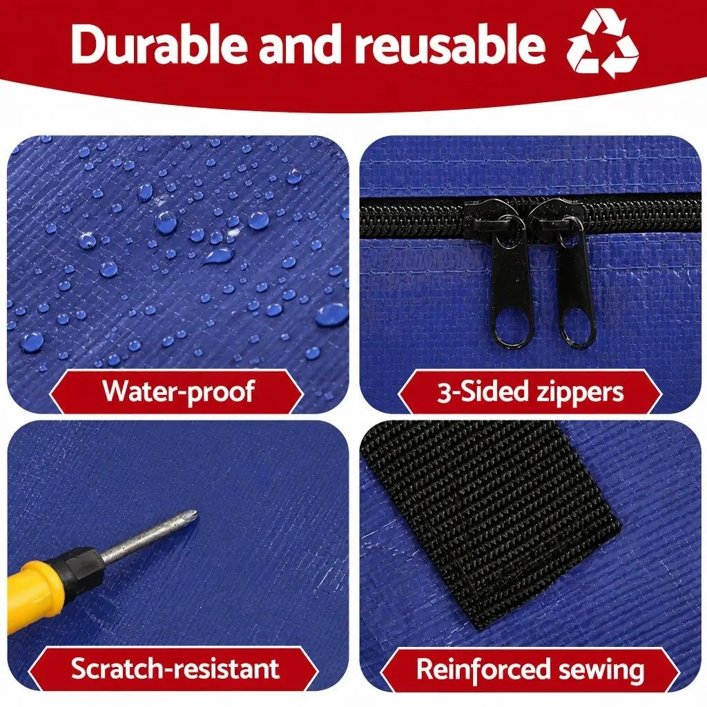 Mattress Bag Waterproof Dust Cover Protector Queen Size Blue