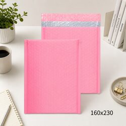 160x230mm Pink Bubble Padded Mailers Self Seal Protective Envelopes 50 Pack