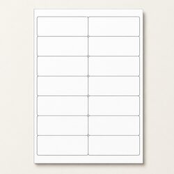 14 Up Self Adhesive Label Sheets A4 Inkjet Laser Printer Matte White Barcode