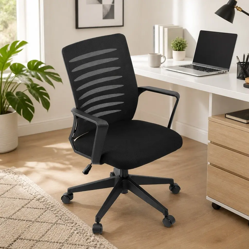 Ergonomic Office Chair Mid Back Mesh Computer Desk Chair with Lumbar Support