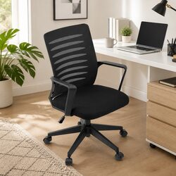 Ergonomic Office Chair Mid Back Mesh Computer Desk Chair with Lumbar Support