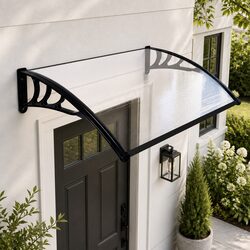 Window Door Awning Outdoor Canopy Transparent 1M x 1.2M Shade Protection