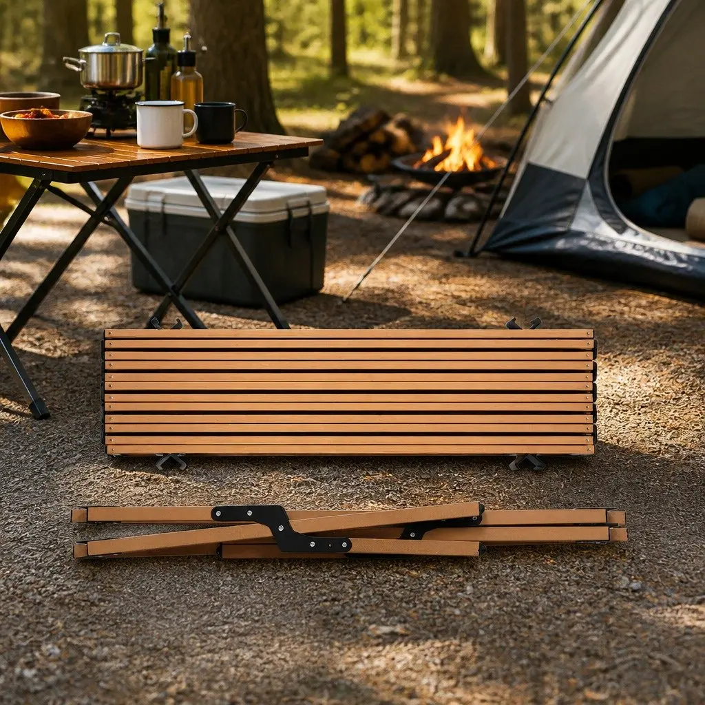 Folding Camping Table Chair Set Outdoor Furniture Portable Picnic Trestle