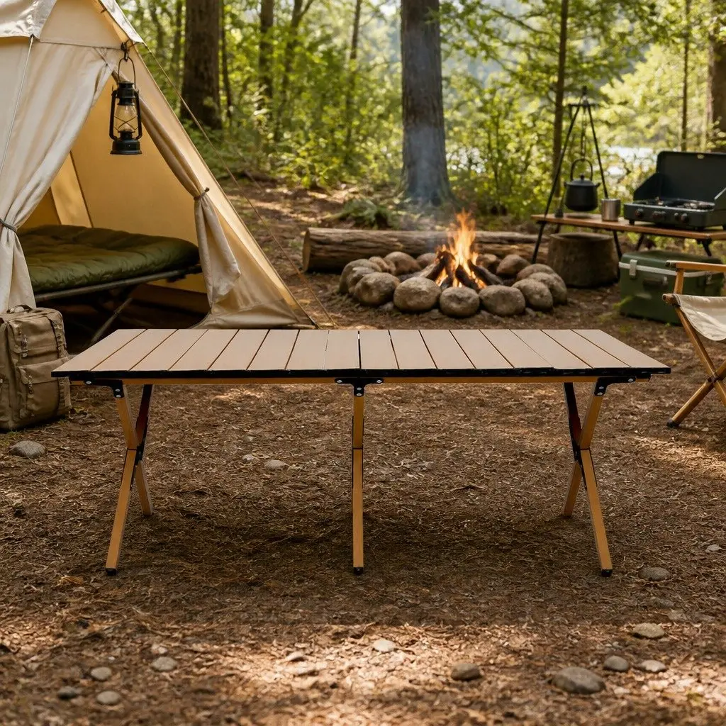 Folding Camping Table Chair Set Outdoor Portable Picnic Furniture with Carry