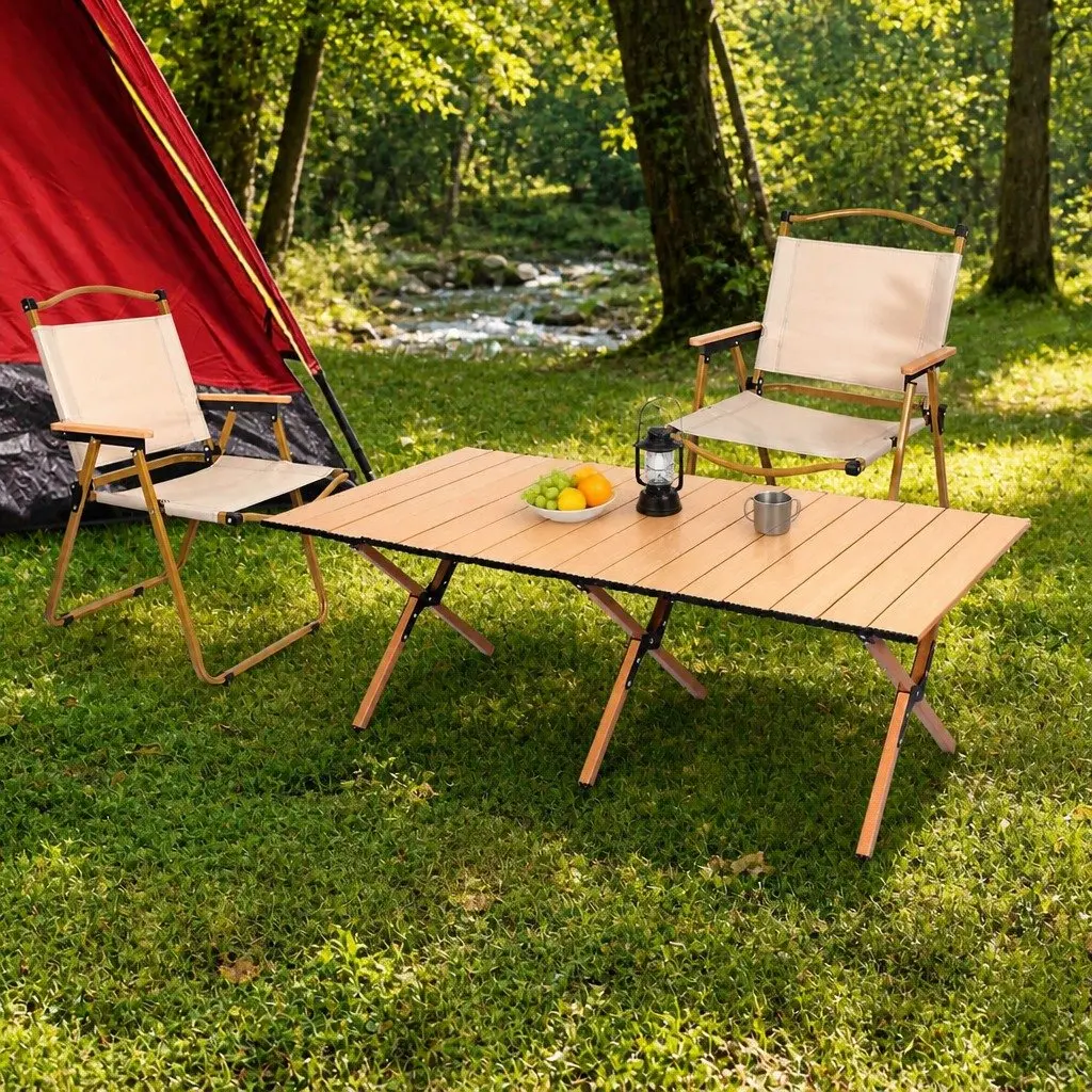 Folding Camping Table Chair Set Outdoor Portable Picnic Furniture with Carry