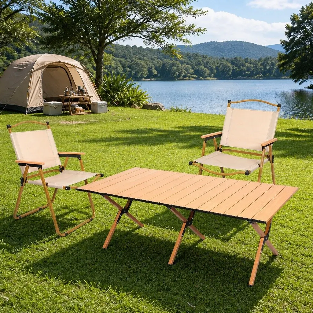Folding Camping Table Chair Set Outdoor Portable Picnic Furniture with Carry