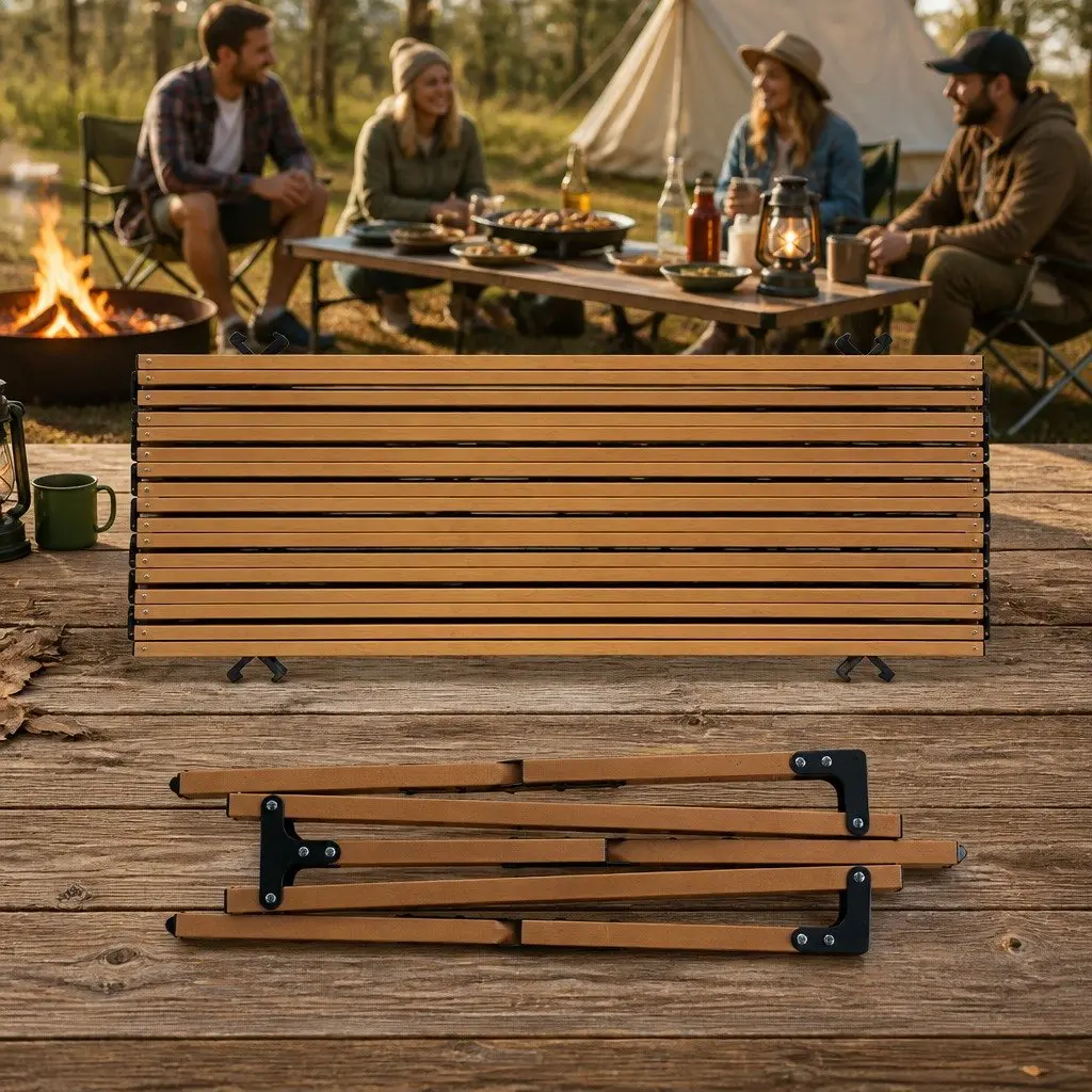 Folding Camping Table Chair Set Outdoor Portable Picnic Furniture Kit with