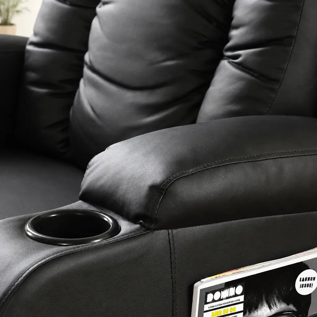 Electric Massage Recliner Chair Full Body 8 Point Heated Lumbar Adjustable