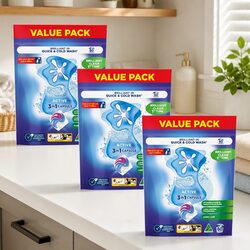 3 in 1 Active Laundry Capsules 180 Pack Detergent Stain Remover Colour Protector