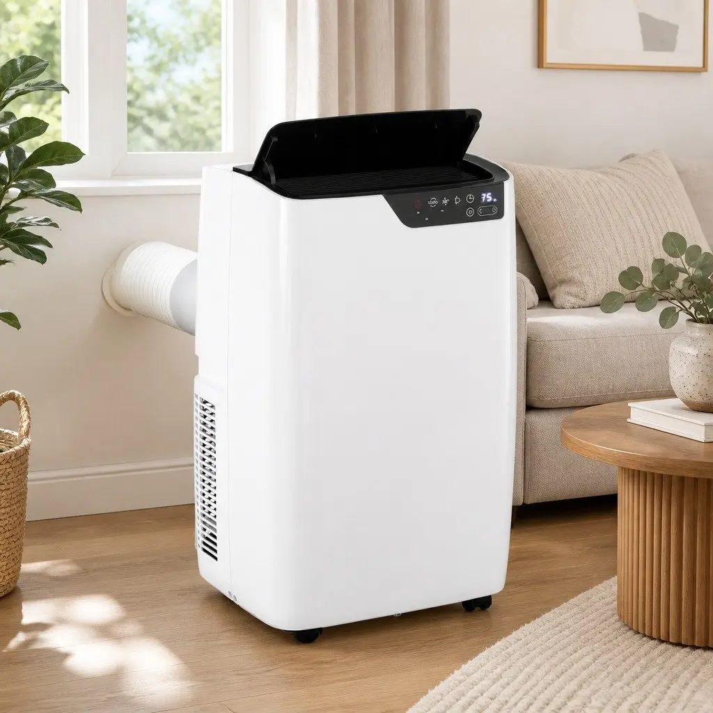Portable Air Conditioner 12000BTU Dehumidifier Fan Cooler Remote Control White