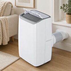 Portable Air Conditioner 14000BTU Dehumidifier Fan 3-in-1 Cooling Unit White