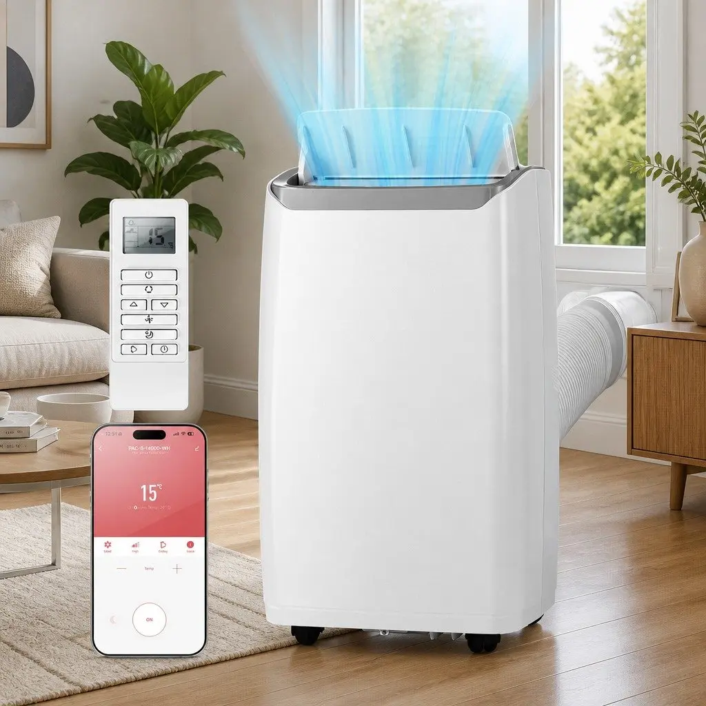 Portable Air Conditioner 14000BTU 3-in-1 Cooling Unit White