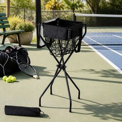 Portable Ball Cart Foldable Multi-Sport Pickleball Tennis Baseball Softball
