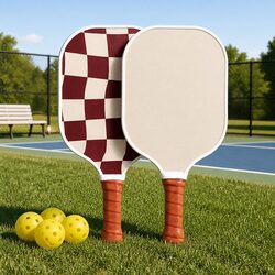 Pickleball Paddle Set Honeycomb Core Fibreglass Racquet with Balls and Carry Bag